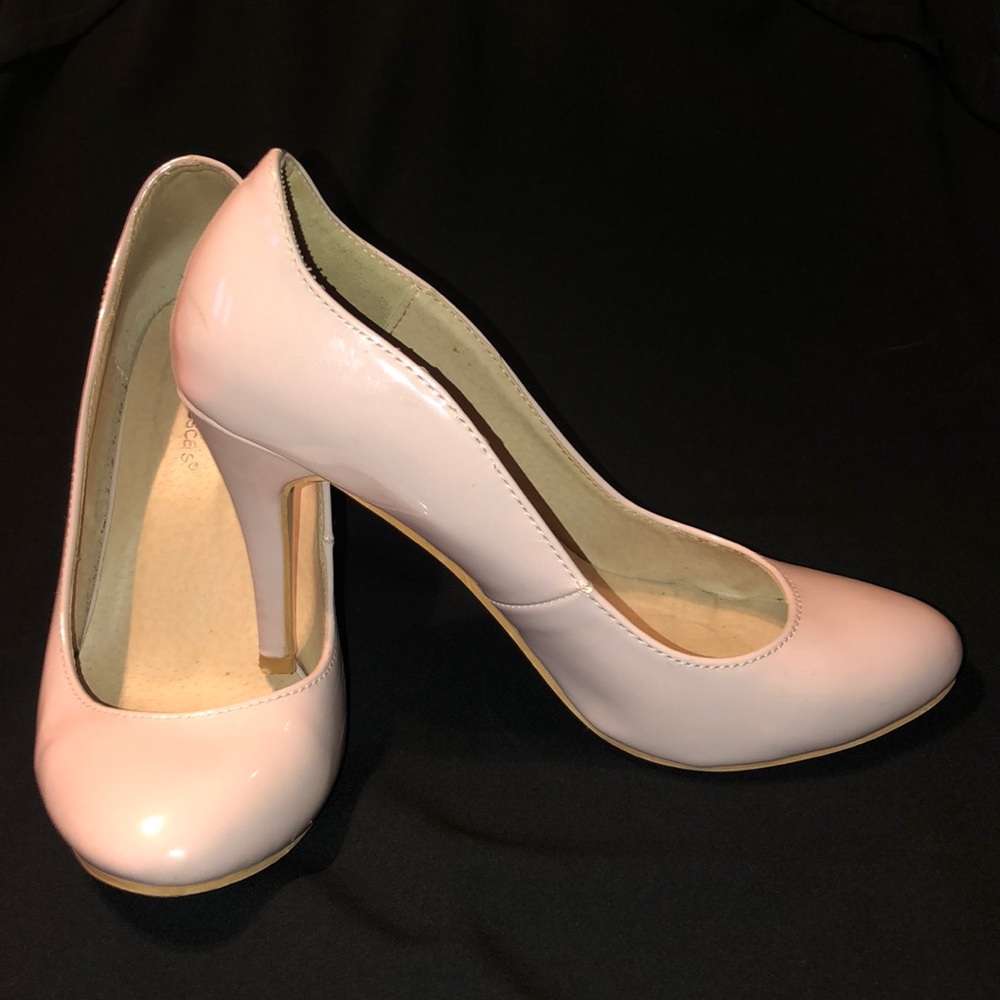 Blush Scallop Heels